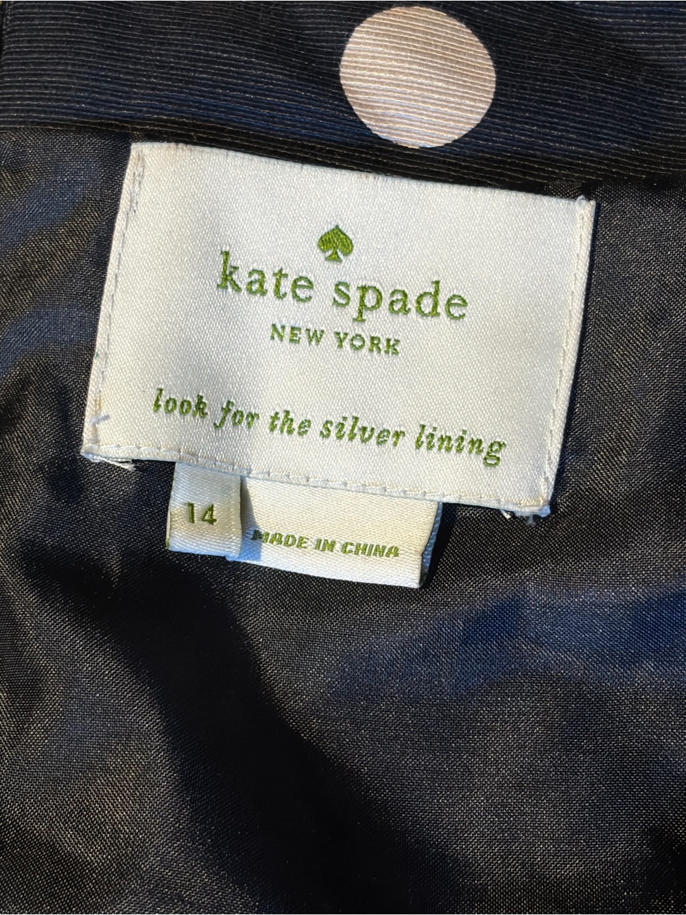 Kate Spade New York Polka Dot Fit & Flare Dress Size 14 - Picture 4 of 5